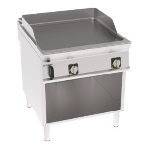 Fry-top elettrico Tecnoinox TECNO90 piastra liscia 80 cm su vano aperto – FTL8FE9