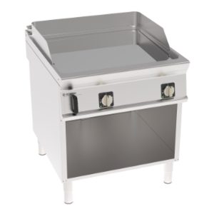 Fry-top elettrico Tecnoinox TECNO90 piastra liscia cromata 80 cm su vano aperto – FTC8FE9