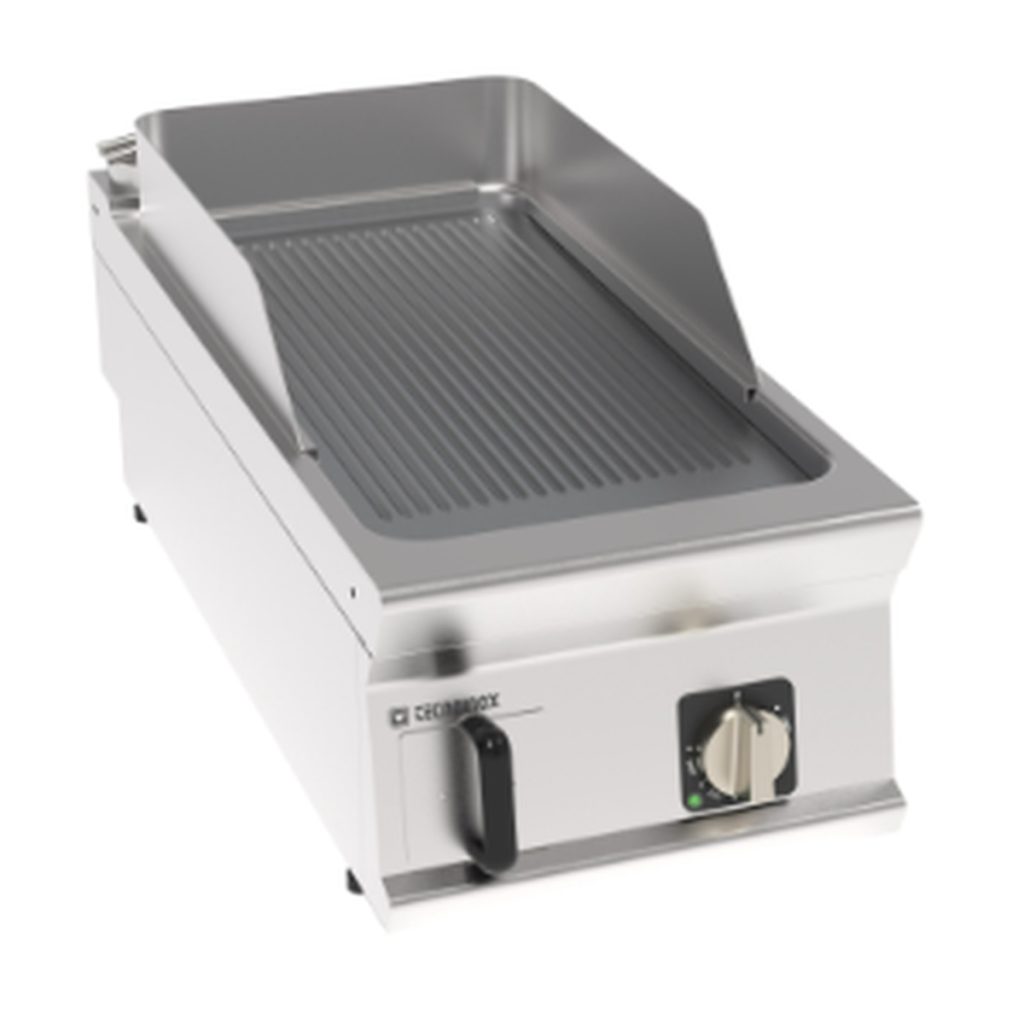 Fry-top elettrico Tecnoinox TECNO90 piastra rigata cromata spazzolata 40 cm – FTR4BE9
