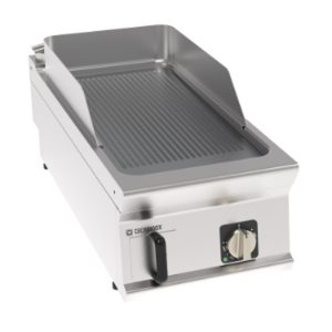 Fry-top elettrico Tecnoinox TECNO90 piastra rigata cromata spazzolata 40 cm – FTR4BE9