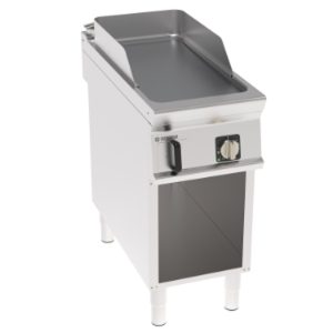 Fry-top elettrico Tecnoinox TECNO90 piastra liscia cromata spazzolata 40 cm su vano aperto – FTL4BFE9