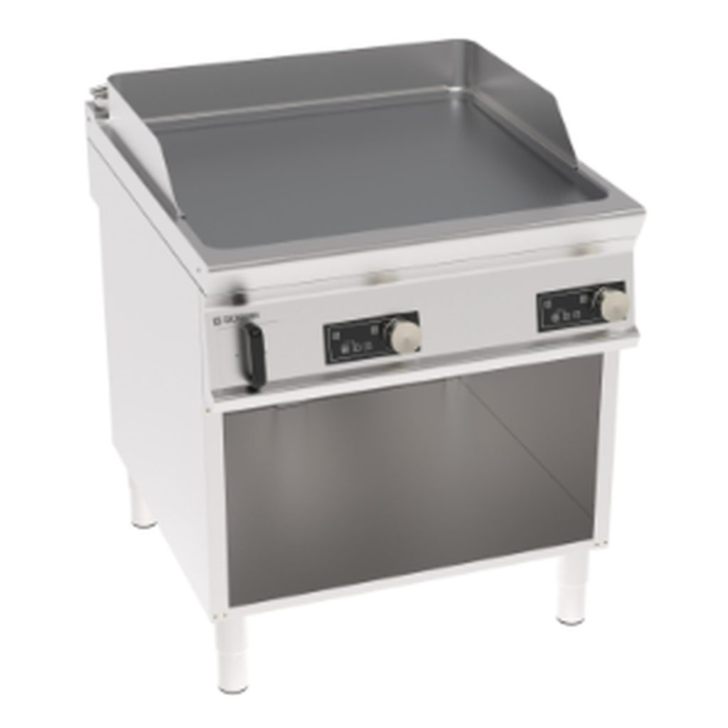 Fry-top elettrico Tecnoinox TECNO90 piastra liscia cromata spazzolata elettronico 80 cm – FTLD8BFE9
