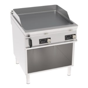 Fry-top elettrico Tecnoinox TECNO90 piastra liscia cromata spazzolata elettronico 80 cm – FTLD8BFE9