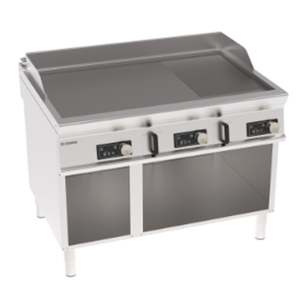 Fry-top elettrico Tecnoinox TECNO90 piastra 1/3 rigata elettronico 120 cm – FTRD12FE9
