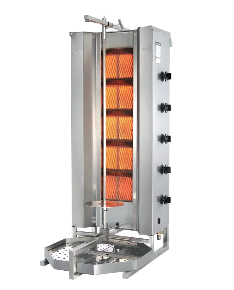 Potis SMUGD5 Gyro grill Griglia per kebab – Motore posteriore – max 120 kg – Stretto