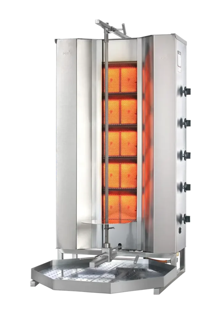 Potis MUGD5 Gyros grill kebab grill – motore posteriore – max. 120 kg