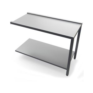 Tavolo di uscita per lavastoviglie PL75 con ripiano inferiore – 75 cm
