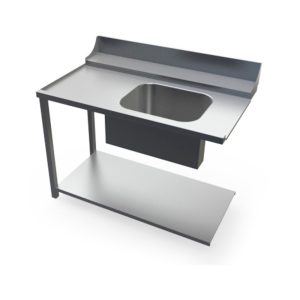 Tavolo di ingresso per lavastoviglie PLV120 con vasca – 120 cm