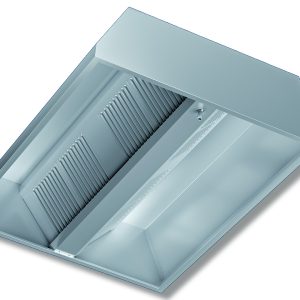 Cappa centrale DSCM 13/14 – 130 × 140 cm (P × L) – Inoxgastroshop