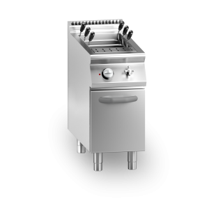 Inoxgastro 900 – Cuocipasta a gas, 1 vasca da 40 litri, su vano con porta, modulo 40 cm