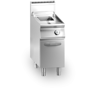 Inoxgastro 700 – Friggitrice a gas, 1 vasca da 13 litri, su vano con porta, modulo 40 cm