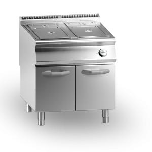 Inoxgastro 700 – Bagnomaria elettrico, GN 2/1, su vano con porte, modulo 80 cm