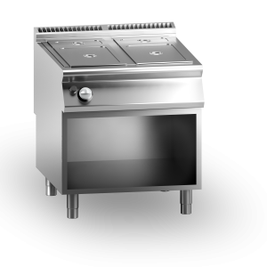 Inoxgastro 700 – Bagnomaria a gas, GN 2/1, su vano aperto, modulo 80 cm