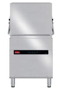 Lavastoviglie a cappotta e lavaoggetti Inox Gastroshop IGCH150-BT – Cesto 50 × 60 cm – Break Tank