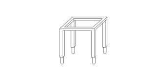 Inoxgastro 600 – Cavalletto aperto modulo 30 cm