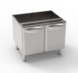 Base con 2 porte Tecno60, Tecno65 – dim. cm 70×57.5x60h – Tecnoinox