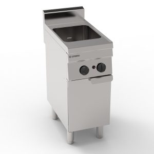Cuocipasta gas vasca singola 23lt GN2/3 freestanding su vano chiuso – cestelli non inclusi