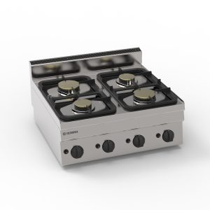 Piano cottura gas 4 fuochi top – Tecnoinox