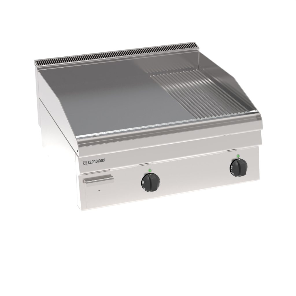 Fry-Top elettrico piastra 1/3 rigata top