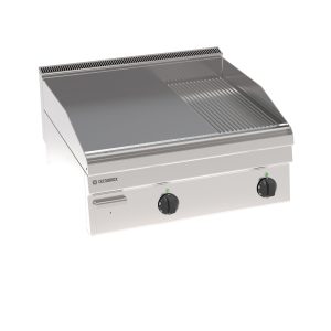 Fry-Top elettrico piastra 1/3 rigata top