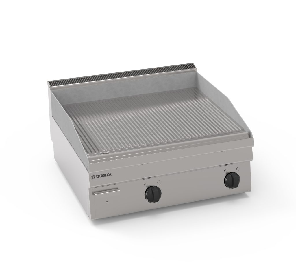 Fry-Top elettrico piastra rigata top – Tecnoinox