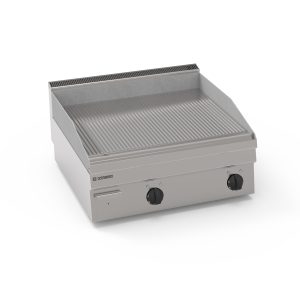 Fry-Top elettrico piastra rigata top