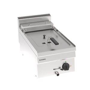 Friggitrice elettrica vasca singola 8lt con elementi riscaldanti in vasca basculanti top – cestelli e coperchi inclusi