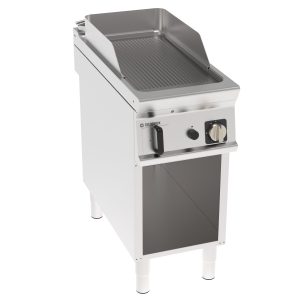 Fry-Top gas piastra rigata freestanding su vano aperto