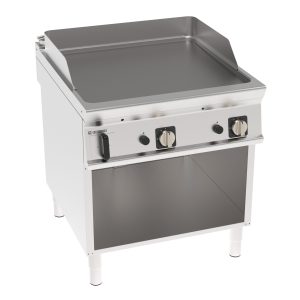 Fry-Top gas piastra liscia freestanding su vano aperto