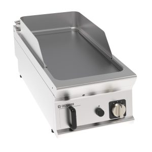 Fry-Top gas piastra liscia cromata spazzolata top