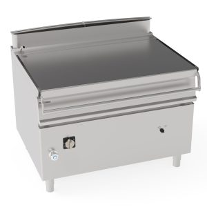 Brasiera 120lt elettrica basculante con vasca in acciaio inox AISI 304 freestanding su vano chiuso – sollevamento motorizzato