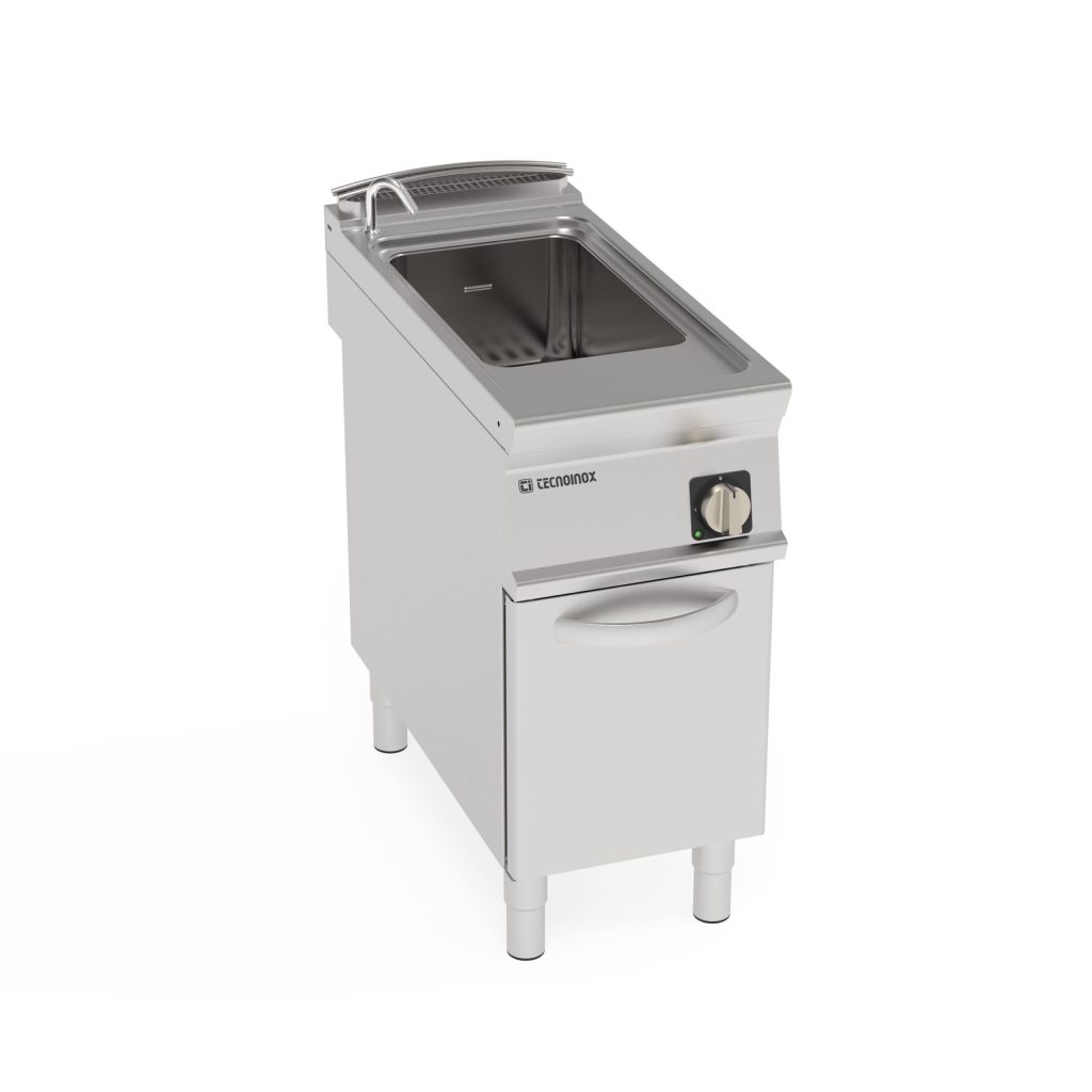Cuocipasta elettrico vasca singola 40lt GN1/1 freestanding su vano chiuso – cestelli non inclusi