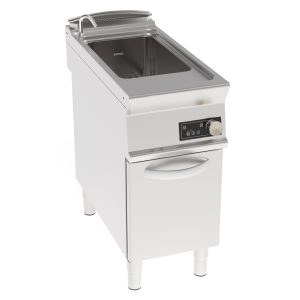 Cuocipasta elettrico vasca singola 40lt freestanding su vano chiuso a controllo elettronico – cestelli non inclusi