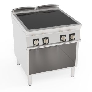 Piano cottura a induzione 4 zone freestanding su vano aperto