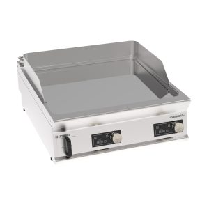 Fry-Top elettrico piastra liscia cromata a controllo elettronico top con tecnologia EVENHEAT