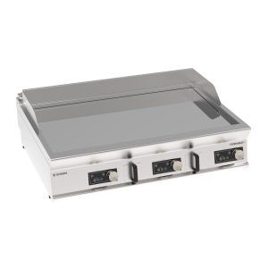 Fry-Top elettrico piastra cromata a controllo elettronico top con tecnologia EVENHEAT