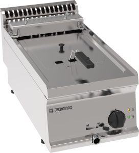 Friggitrice elettrica vaca singola 8lt con scambiatori di calore in vasca top – cestelli e coperchi inclusi