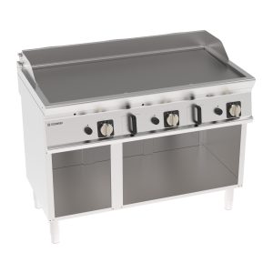 Fry-Top gas piastra liscia freestanding su vano aperto