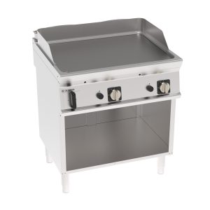 Fry-Top gas piastra liscia freestanding su vano aperto