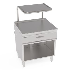 Piano neutro con cassetto su vano aperto e supporto salamandra Tecno74 dim. cm 80x70x90h