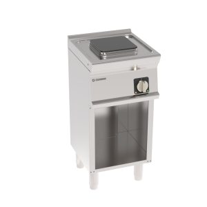 Piano cottura elettrico 1 piastra ermetica quadra (22x22cm – 8.7×8.7in) freestanding su vano aperto