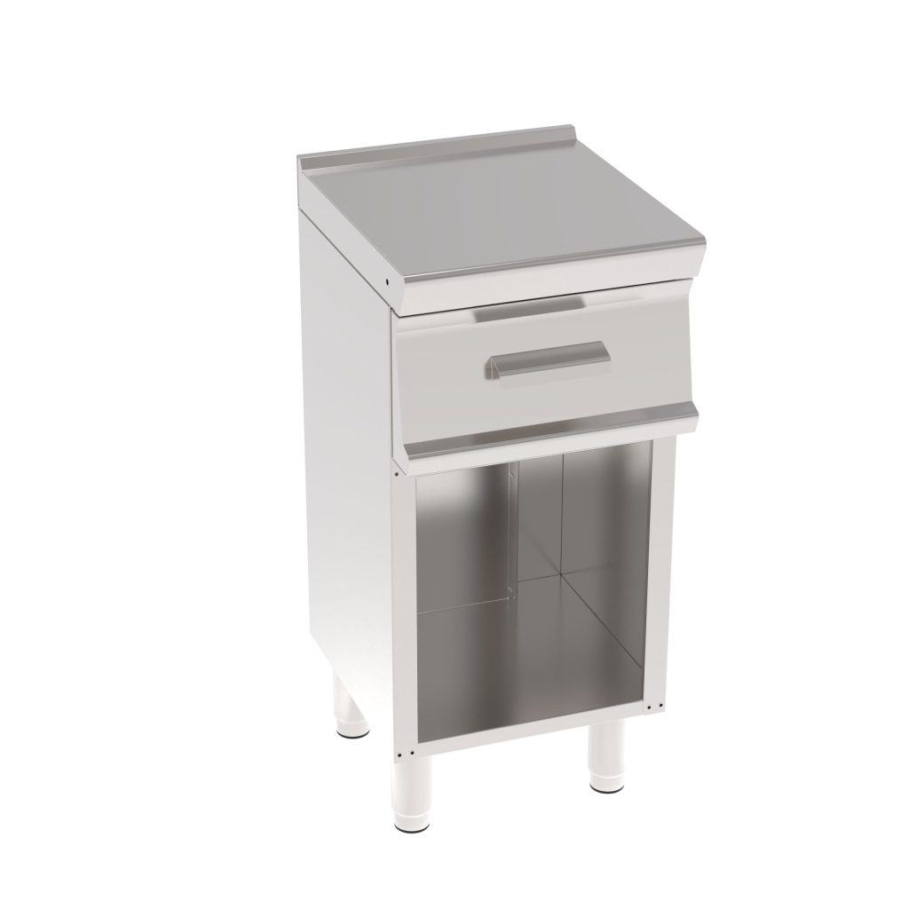 Piano neutro con cassetto su vano aperto Mosaico74 dim. cm 40x45x90h