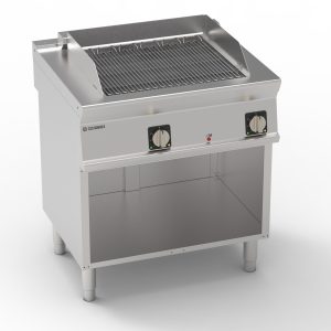 Griglia elettrica con acqua per cottura a contatto freestanding su vano aperto