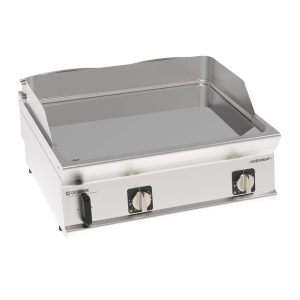 Fry-Top elettrico piastra liscia cromata con tecnologia EVENHEAT