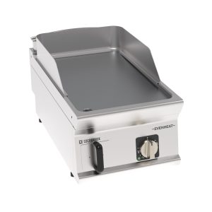 Fry-Top elettrico piastra liscia cromata spazzolata top con tecnologia EVENHEAT