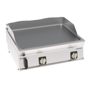 Fry-Top elettrico piastra liscia cromata spazzolata top con tecnologia EVENHEAT