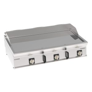 Fry-Top elettrico piastra liscia cromata top con tecnologia EVENHEAT
