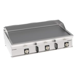 Fry-Top elettrico piastra liscia cromata spazzolata top con tecnologia EVENHEAT