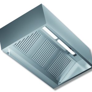 Cappa a parete Kubica DSPKMPN 11/28 – 110 × 280 cm (P × L) – Inoxgastroshop