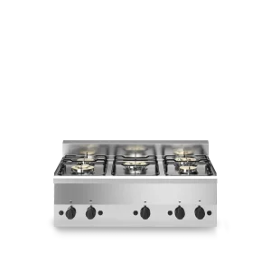 Inoxgastro 600 – Piano cottura gas modulo 90 5 fuochi 17,4 kW top